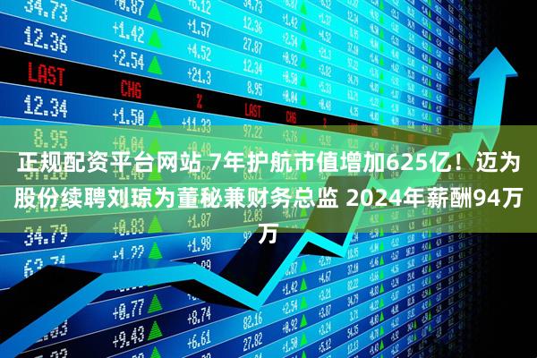 正规配资平台网站 7年护航市值增加625亿！迈为股份续聘刘琼为董秘兼财务总监 2024年薪酬94万